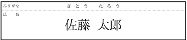 均等割付け表示